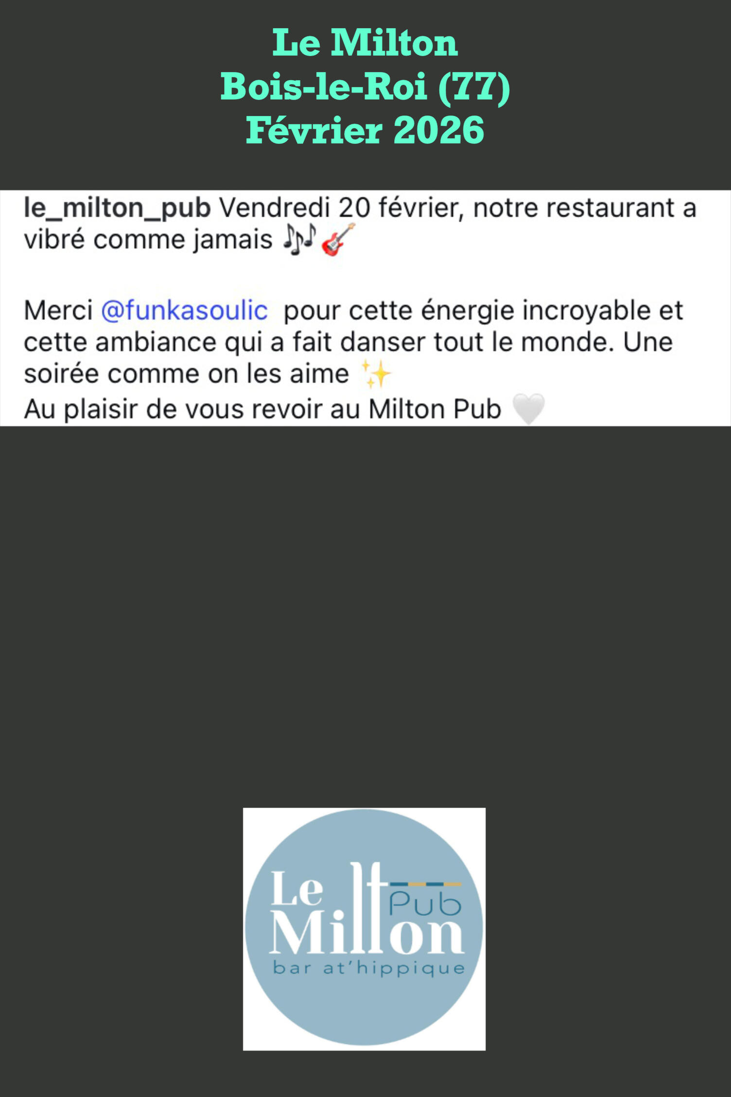 Le Milton | Février 2026