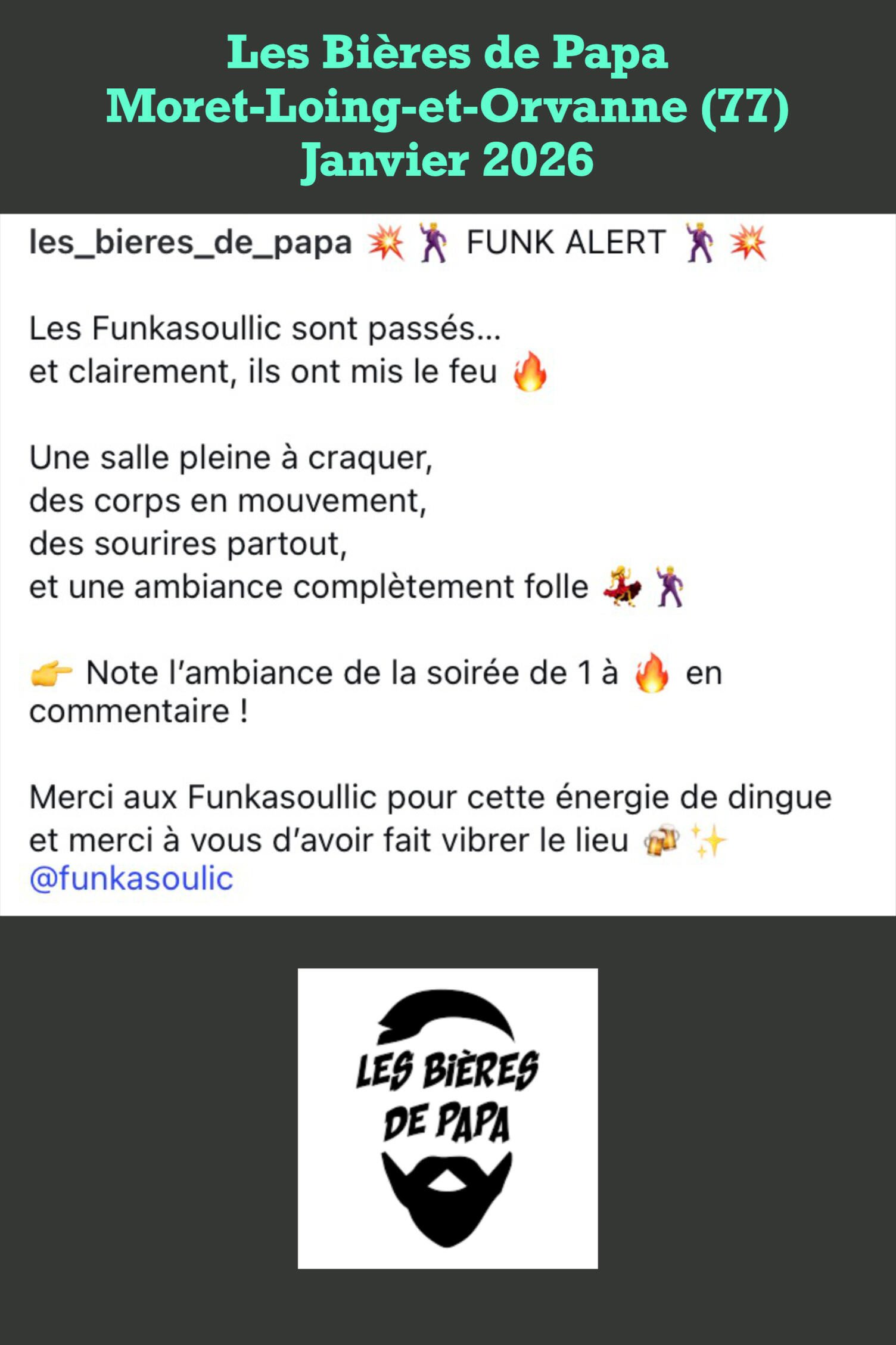 Les Bières de Papa | Janvier 2026